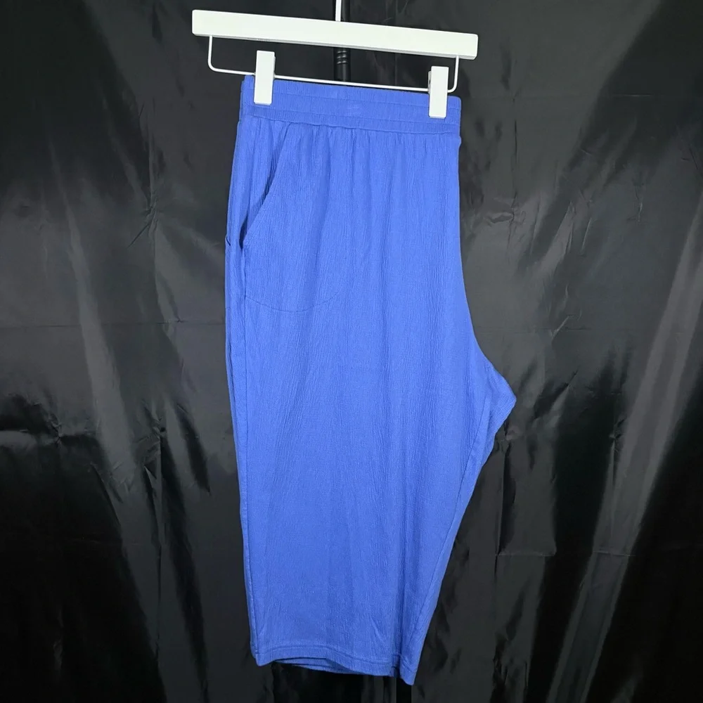 Belle Two-Piece Blue Blouse & Shorts Set – Size 2X - Picture 8 of 15